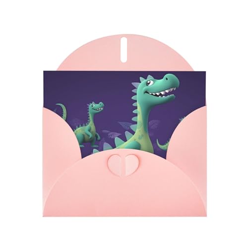 NBSKSDLK 漫画 恐竜 グリーティングカード あらゆる機会 空白のメモカード 封筒付き ポップアップバースデーカード ポストカード パーソナライズ サンキューカード 4x6インチ