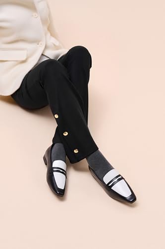 Image of C.Paravano Loafer Women Penny Loafers Flat Shoes for Women Slip On Shoes Crocodile-Embossed