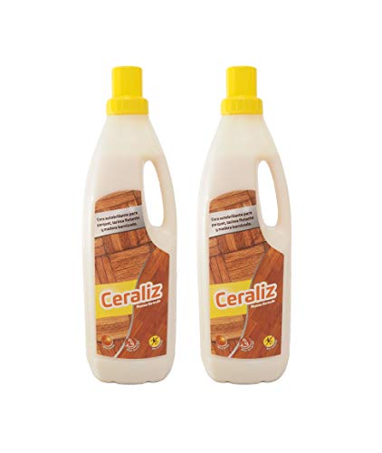 Cera para suelos parquet, tarima flotante y madera barnizada PACK X 2 unidades 1000ml | Suelos como nuevos luego de cada aplicación | Mantiene tu parquet limpios y brillantes
