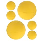 BESTonZON 6 Stück Squashbälle Gummi Hochsprung Reaktionsball Gelb für Indoor Outdoor Training und...