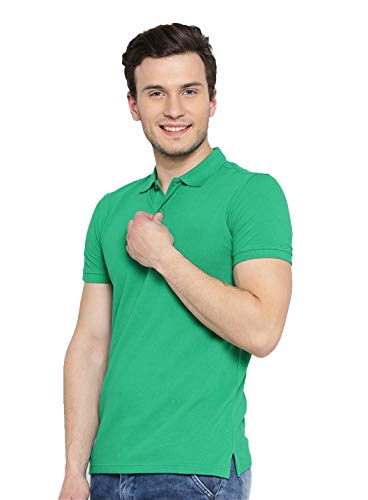 Image of KEOTI Poly Cotton(Mattey) Collar Neck Half Sleeves Tshirt for Men & Boys (Pack of 2), Plain-Regular Fit, Formal /Casual Wear, Polo Tees for Daily Use Stylish Comfortable Men's T-Shirt