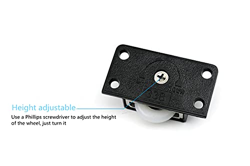 Aomxay Sliding Cabinet Door Hardware, Suitable For Closet Doors, Wardrobe Doors, Sliding Doors, Hardware Pulleys, Silent Pulleys, Closet Doors Sliding Panels,Sliding Cabinet Door Hardware… #TOP1