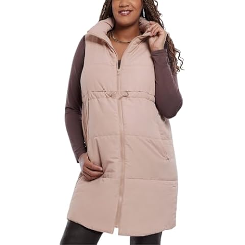Motherhood Maternity Sleeveless Puffer Vest Cover