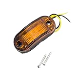 10 Uds Universal 6 Led 12V 24V diodo de liquidación ovalado indicador lateral luz de advertencia lámpara trasera remolque coche camión Accesorios