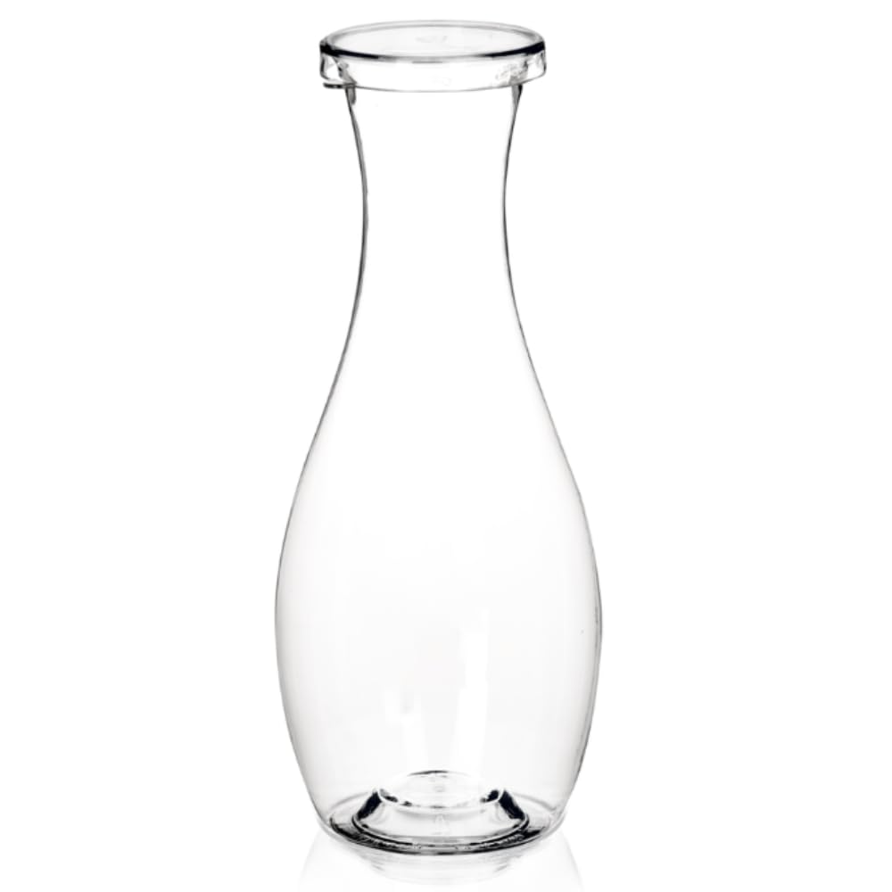 Belle Vous 4 Caraffe di Vetro - Capacità 1,1 L - Caraffa con Coperchio - Brocca per Succhi Acqua Vino e Bevande - Contenitori Trasparenti per Latte Tè Caffè