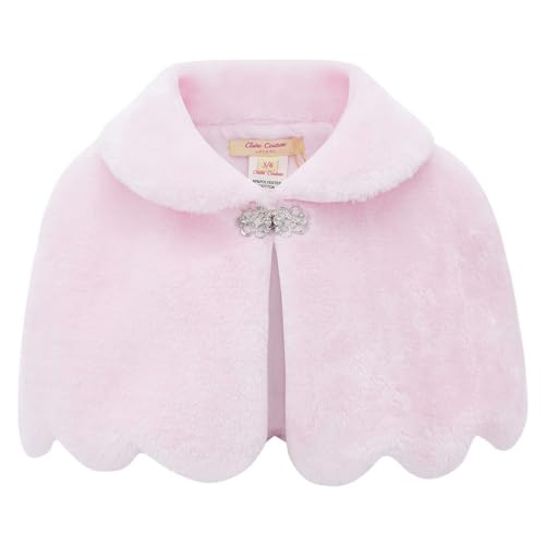 Mini Mart Online Limited Bolero para dama de honor para niñas., Rosa (908), 5 6 años