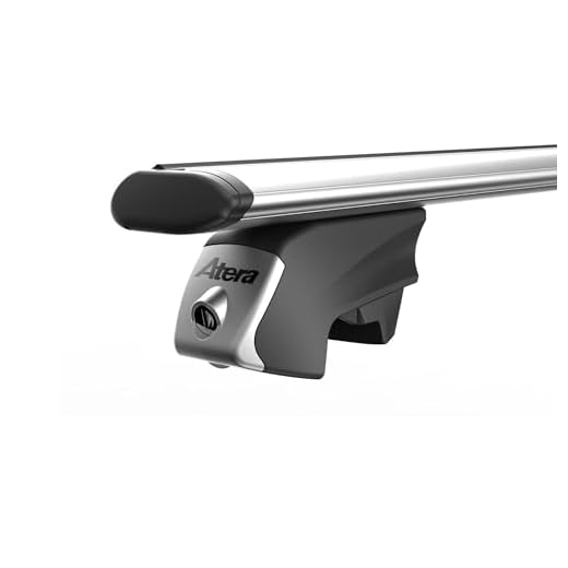 Atera 048522 PKW Dachträger Signo RTD - Alu Aero Profil silber - für Autos mit aufliegender Dachreling - 122 cm