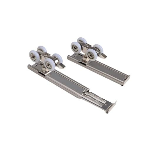 Roulette de suspension porte en bois champagne rail guidage 0.5m