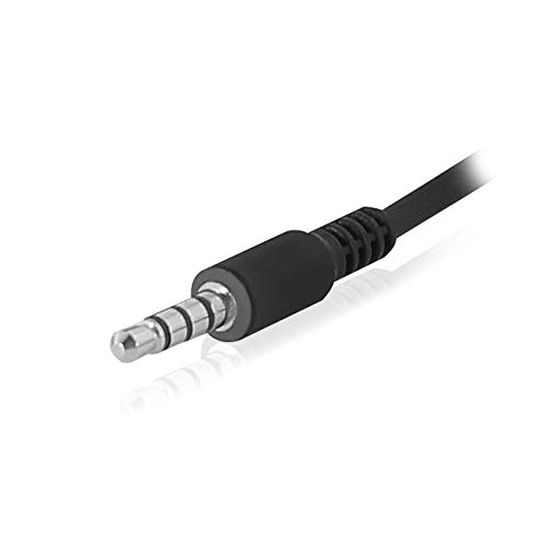 Ewent EW3567 Cuffia con Microfono per il Computer Portatile iPhone Samsung Smartphone PS4 New X-Box Tablet PC iPad iPod MP3, Jack UNICO 4 Pin 3.5mm per Cuffie e Microfono