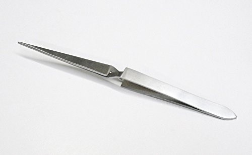 Cross Lock Tweezers Pointed Self Closing Reverse Action Soldering 6-1/2" Long Ss By Jts #TOP3