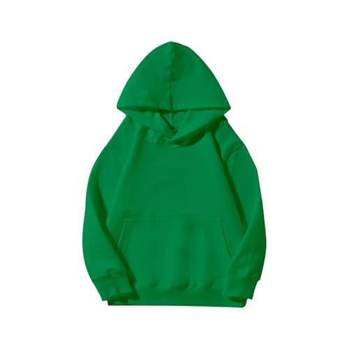 Girl Clothes Size 7-8 Youth Hoodie Sweatshirt Boy Girl Long Sleeve Hooded Hoodies For Teen Fashion Fleece Pullover Tops Kids Fall Winter Clothes Girls Sweatshirt Green 7-8 Years