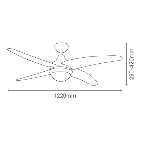 Sulion 075148 Fenix Ventilatore da soffitto motore...