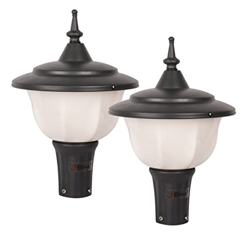 Image of BENE Aluminium Round Adam Garden Light 23 Cm Milky, Grey, Pack of 2 Pc