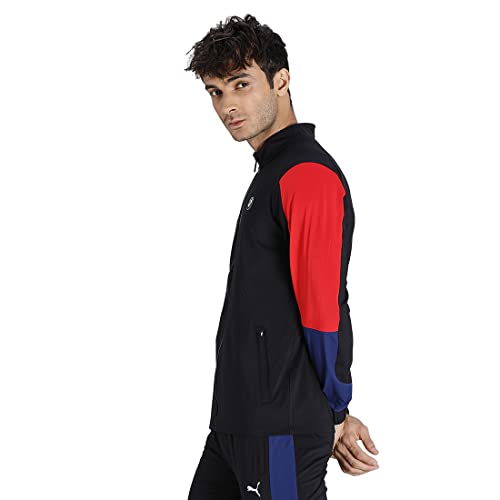 Image of Puma Cotton Zip Slim Fit Mens Casual Knitted Standard Length Jacket