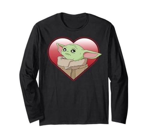 T-shirt Star Wars The Child manches longues en maille douce Valentine Heart