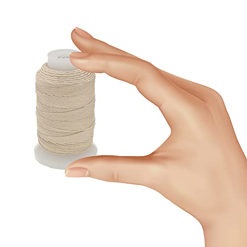 The Beadsmith Pure Silk Cord – Ecru, Size FFF (0.419 mm/0.0165”), 92 Yards (276 ft), 1/2-Ounce Spool by The Beadsmith - Used condition - Image 4