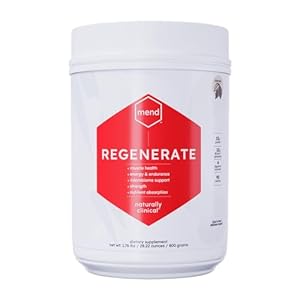 MEND Regenerate, Post Workout Recovery, Immune Support, and Sports Nutrition Supplement for Men and Women – Natural, Gluten Free, and Non-GMO – Cocoa Protein Powder, 20 Servings