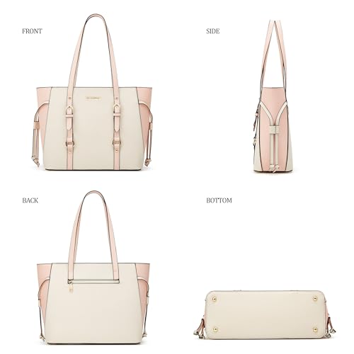 Image of Women Fashion Synthetic Leather Handbags Tote Bag Shoulder Bag Top Handle Satchel Purse Set