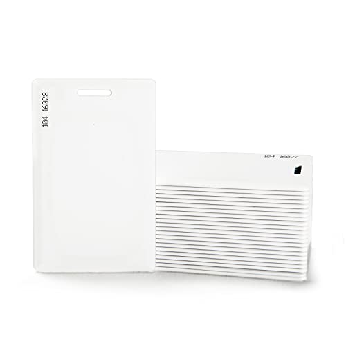 Default Programmed Rexid H10301 Clamshell Proximity Card For Access Control Comparable To Standard 26 Bit Format For Add-On & Replacement On Current System (25) #TOP2