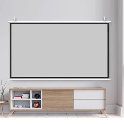 Pantalla manual de proyector 72 pulgadas 16:9 HD miniatura 1