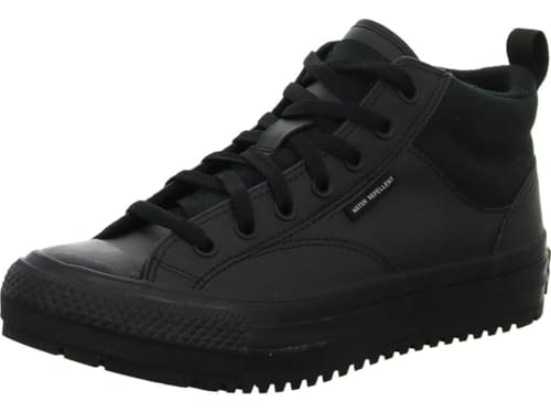 Converse Unisex Chuck Taylor All Star Malden Street Mid High Sneaker Boot Leder – Schnürverschluss Stil – Schwarz, Schwarz, 12 Women/10 Men Converse Unisex Chuck Taylor All Star Malden Street Mid High Sneaker Boot Leder – Schnürverschluss Stil – Schwarz, Schwarz, 12 Women/10 Men