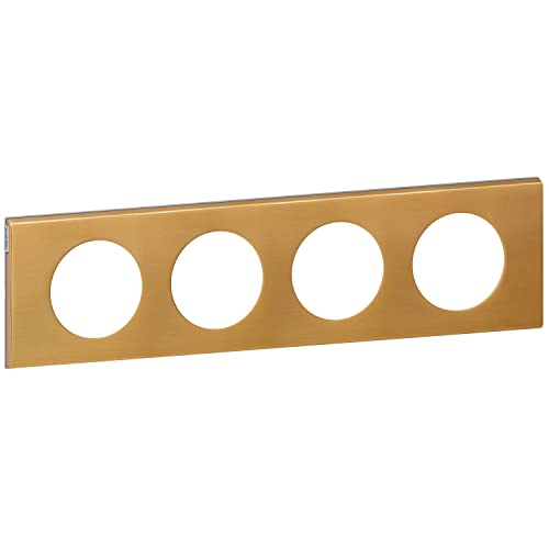 Legrand céliane LEG69134 Series Materials-Gold Plated 4 Items Bronze, Bronze Dore, 4 Postes