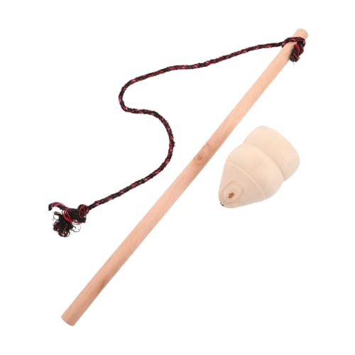 INOOMP Peonza Giratoria De Madera Juguete De Madera para Antiguo Giroscopio con Cuerda INOOMP Peonza Giratoria De Madera Juguete De Madera para Antiguo Giroscopio con Cuerda