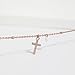 Beach Anklets for Women 925 Sterling Silver Boho Beach Foot Chain Faith Cross Anklet Gift for Women Girls Waterproof, 8.5-10 inch (Gold)