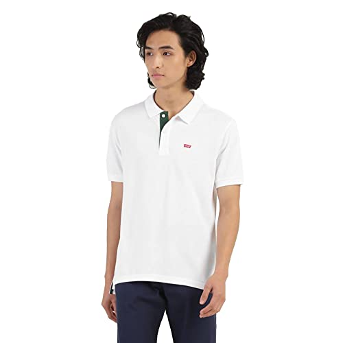 Image of Levi's Men's Cotton Solid Regular Fit Polo Shirt