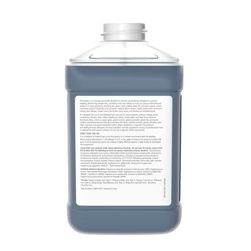 Image of VIREX Diversey II 256 Disinfectant Cleaner J-Fill Conc, 2.5 L | One Step Cleaning, Fast Contact Time, Controls Odors, Cost Efficient 1:256 Dilution, Multi Surface Use