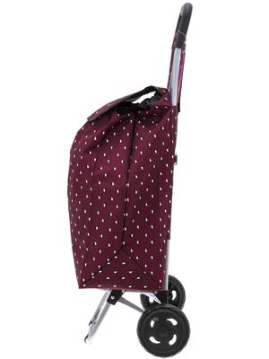 TRIOKY Einkaufstrolley Wave, 40 Liter, rot/weiß – Bild 8