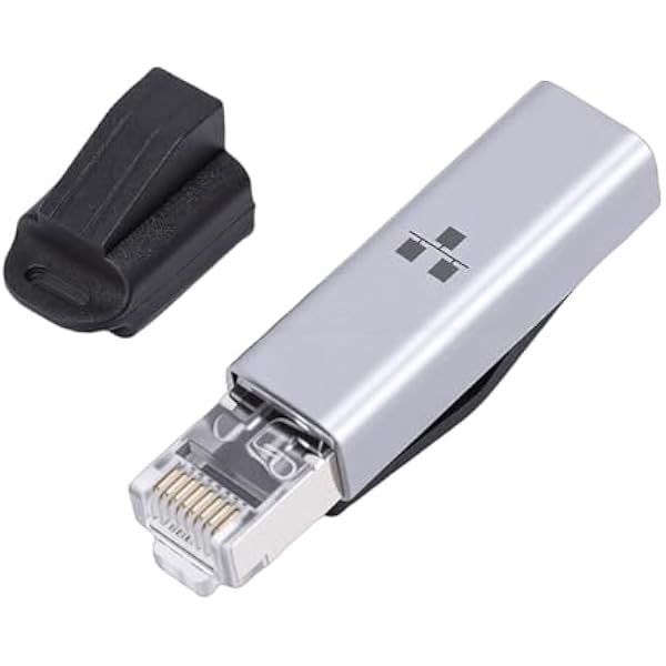 XUMIUZIY Adapter USB C na Ethernet, Kompaktowy Adapter 1000Mbps RJ45 Męski na USB C żeński do Laptopa, Tabletu, Smartfona