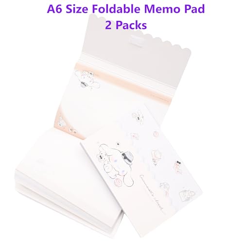 Blocs-notes pliables Sanrio A6 : 2 carnets Kuromi et Cinnamoroll - 2