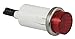 Raised Indicator Light, Red, 24V