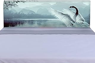 ZZDXW Copertura Testata Letto Matrimoniale Imbottita Singolo Copritestiera Letto Elastica 1 Una Piazza E Mezza Blu/Bianco Copri Fodera del Letto Decorazione Camera Letto Moderna