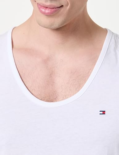 Tommy Hilfiger Herren 3er Pack Tank Tops aus Baumwolle, Mehrfarbig (Grey Heather/Black/White), S 3