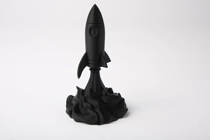 3D CRAFT 3D Printed Mini Rocket Toy Model for Kids | Space Theme Decorative Rocket | Non-Electric Educational Toy | Creative Desk Showpiece | Durable Plastic Rocket for Boys & Girls 1