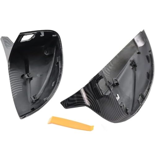 Coque de rétroviseur latéral aspect carbone de haute précision avec assistance