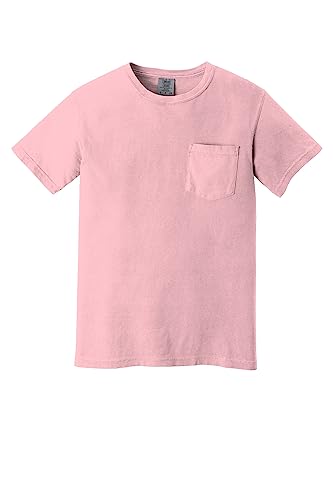 Image of Comfort Colors Men's Adult Short Sleeve Pocket Tee, Style 6030 (Large, Blossom)