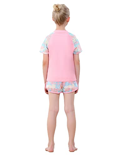 Image of Girls Rash Guard Set 2 Piece Swimwear for Girls Swimsuits UPF50+ Sun Protection Bathing Suit