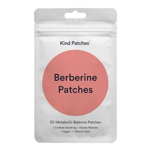 Kind Patches | Weightless Berberine Patches | Healthy Shape Support | Botanical Plant-Based Formula with Berberine, Chromium & Vitamin B Complex | 30 Vegan Patches | Packaging May Vary