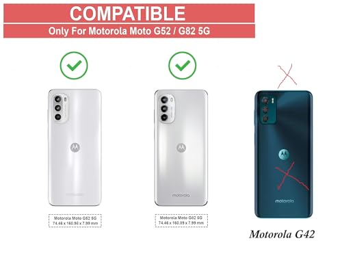 Image of COVERBLACK Soft Rubber Back Cover for Motorola Moto G82 5G - Transparent
