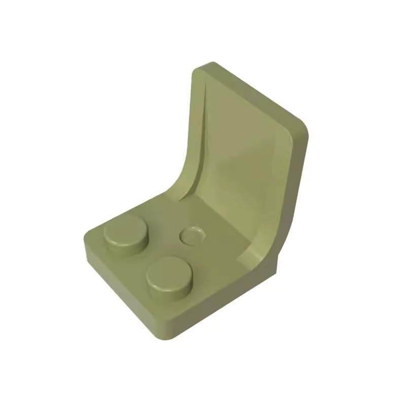 4079 Seat/Chair 2X2 50 Pieces High-Precision MOC Building Bricks Replacement Parts Compatible with Lego bricks GDS-1308 Olive Green — image 1