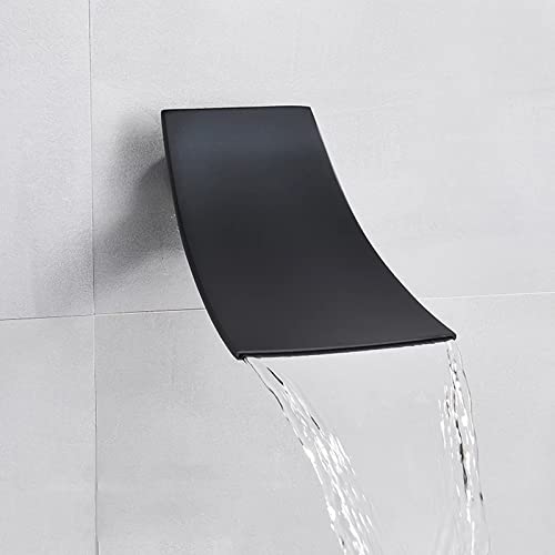 Robinet cascade baignoire mural noir pour supprimer les éclaboussures