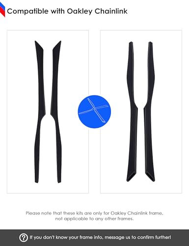 Image of BLAZERBUCK Replacement Temple Sleeves Ear Socks for Oakley Chainlink OO9247 Sunglasses