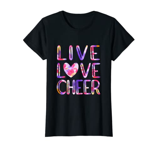 Funny Cheerleading Tie Dye Cheer Girls Love Cheer Mom T-Shirt #TOP12