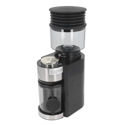 Molinillo de café, Molinillo de Granos café 150W Extracción Sabor Consistente 25 Configuración Molienda para el Hogar (EU enchufe 220V)