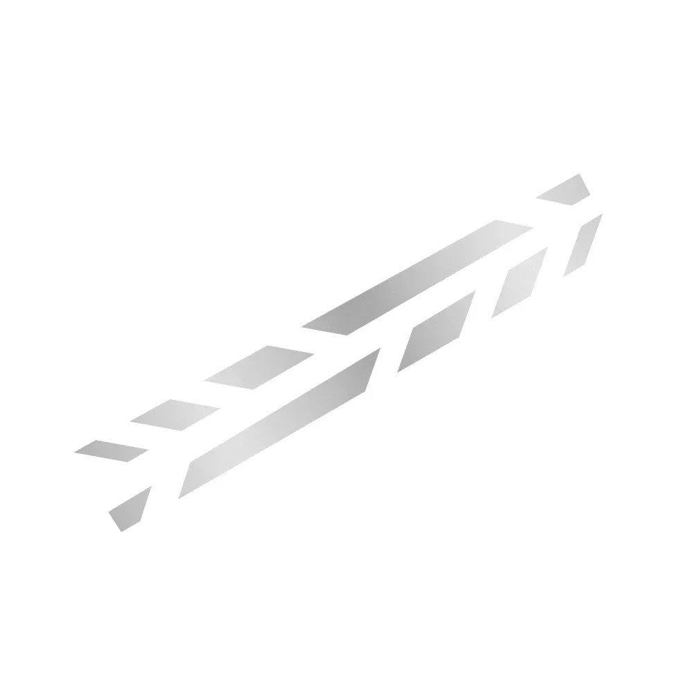 Dabhuoc Matt Silver Car Door Side Stickers Racing Style Vinyl Decals For Golf Mk8 Mk7 Mk5 Mk6 Mk4 Auto Accessories(Matt Silver)