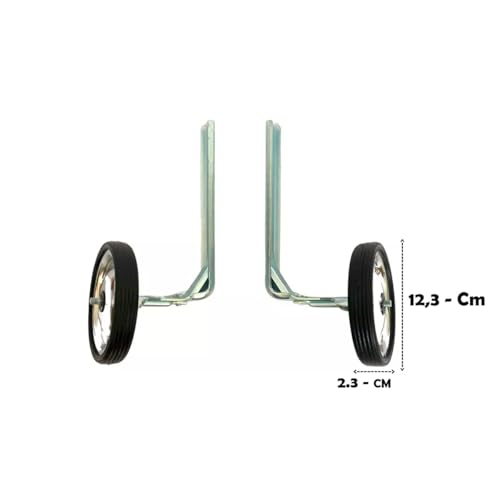 Roda Lateral Eixo Fixo Super Reforçada Em aço Bike 16 A 24 Rodinha Regulavel Bicicleta