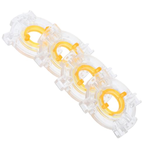 VILLFUL 4 Pièces Base de Joystick Ronde en Plastique, Anneau de Retenue